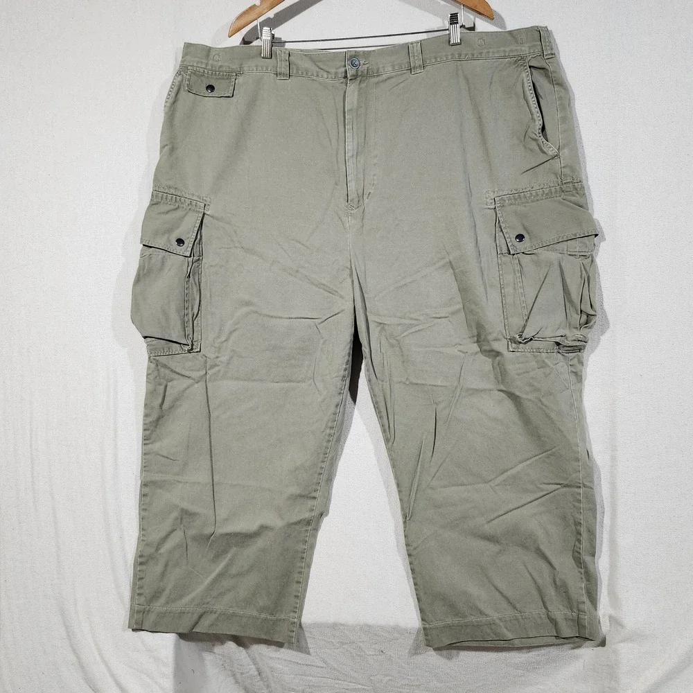 Polo Ralph Lauren Classic Polo 67 Chino Cargo Pants Khaki Tan Mens 52x32 Cotton